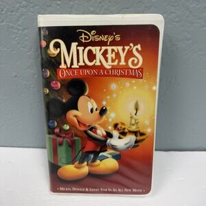 Disney Mickey's Once Upon A Christmas 1999 VHS Clamshell Animated Holiday Movie